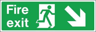 Fire Exit Stairs Arrow – Type 2