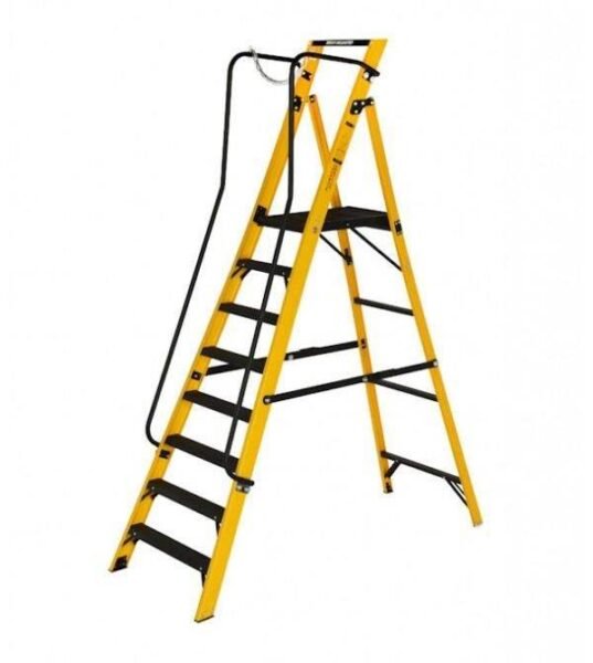 FRP Platform Ladder With Handrail